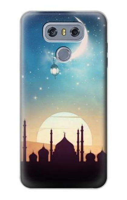 W3502 Coucher de soleil islamique Etui Coque Housse et Flip Housse Cuir pour LG G6