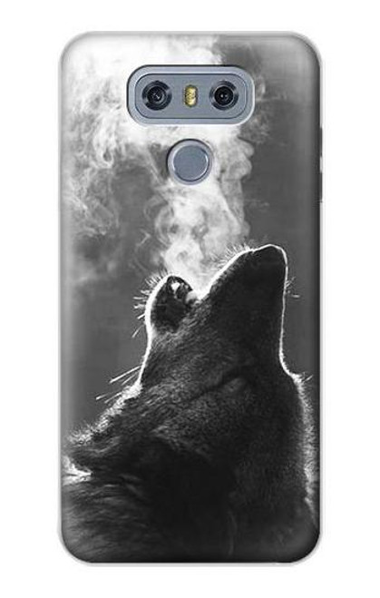 W3505 loup Hurlant Etui Coque Housse et Flip Housse Cuir pour LG G6