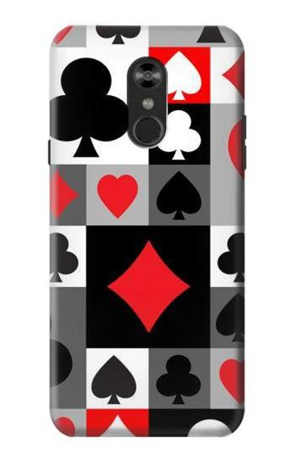 W3463 Costume Poker Carte Etui Coque Housse et Flip Housse Cuir pour LG Q Stylo 4, LG Q Stylus