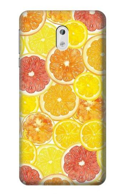 W3408 citron Etui Coque Housse et Flip Housse Cuir pour Nokia 3