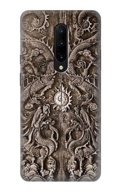 W3395 dragon Porte Etui Coque Housse et Flip Housse Cuir pour OnePlus 7 Pro