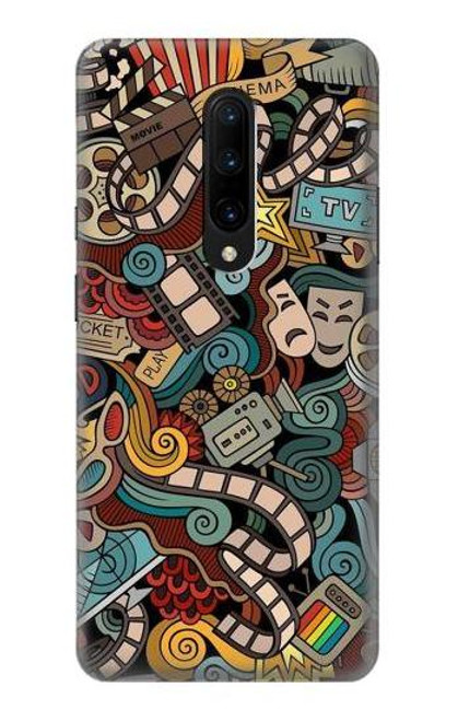 W3480 Divertissement Film par intérim Etui Coque Housse et Flip Housse Cuir pour OnePlus 7 Pro