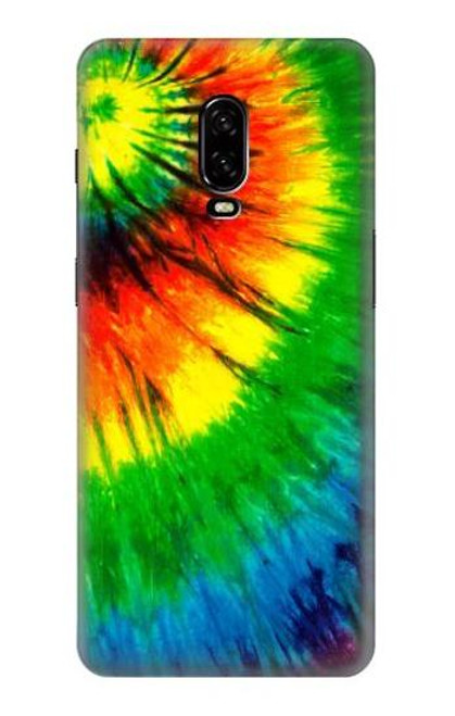 W3422 tie Dye Etui Coque Housse et Flip Housse Cuir pour OnePlus 6T