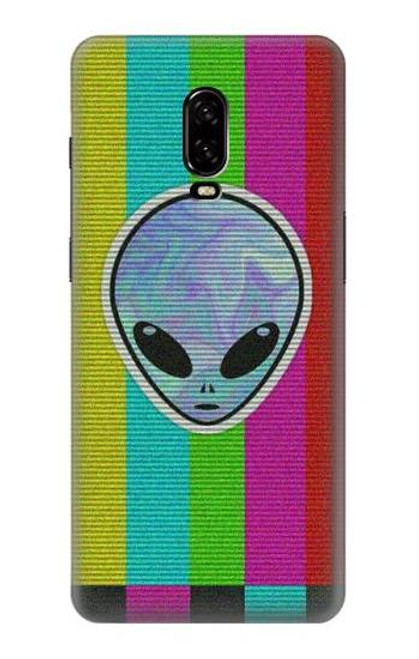 W3437 Extraterrestre Aucun signal Etui Coque Housse et Flip Housse Cuir pour OnePlus 6T