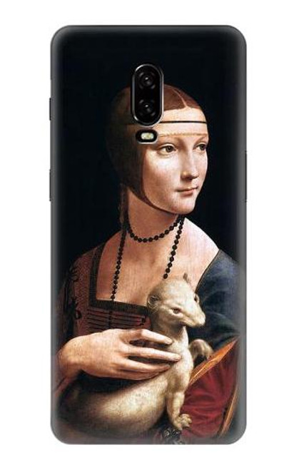 W3471 Lady hermine Leonardo da Vinci Etui Coque Housse et Flip Housse Cuir pour OnePlus 6T