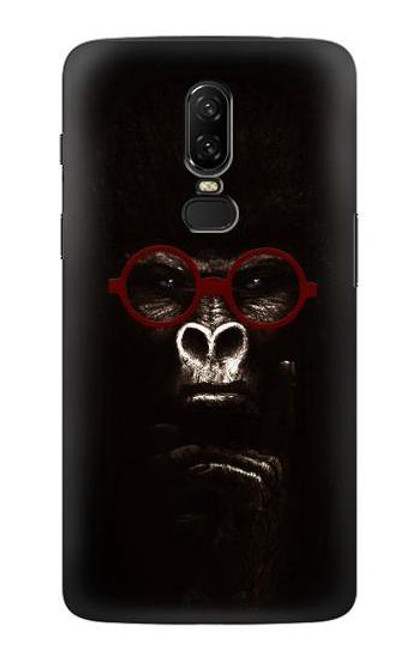 W3529 penser Gorilla Etui Coque Housse et Flip Housse Cuir pour OnePlus 6