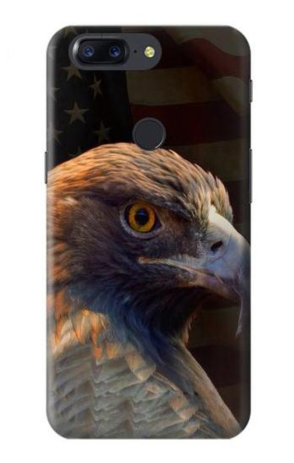 W3376 Aigle Drapeau américain Etui Coque Housse et Flip Housse Cuir pour OnePlus 5T