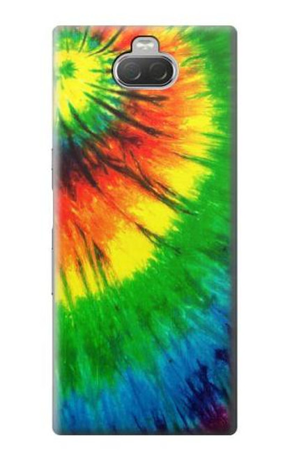 W3422 tie Dye Etui Coque Housse et Flip Housse Cuir pour Sony Xperia 10