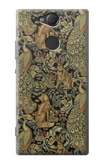 W3661 William Morris Forest Velvet Etui Coque Housse et Flip Housse Cuir pour Sony Xperia XA2