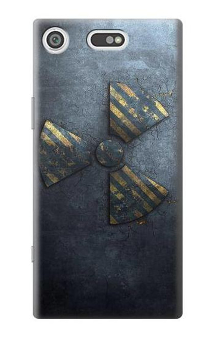 W3438 danger radioactif Etui Coque Housse et Flip Housse Cuir pour Sony Xperia XZ1