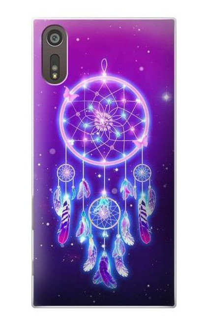 W3484 Dream Catcher mignon Galaxie Etui Coque Housse et Flip Housse Cuir pour Sony Xperia XZ