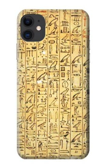 W1625 Textes des Sarcophages égyptiens Etui Coque Housse et Flip Housse Cuir pour iPhone 11