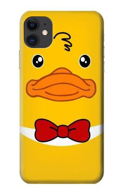 W2760 Canard Tuxedo jaune Dessin animé Etui Coque Housse et Flip Housse Cuir pour iPhone 11