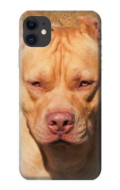 W2903 Chien américain Pitbull Etui Coque Housse et Flip Housse Cuir pour iPhone 11