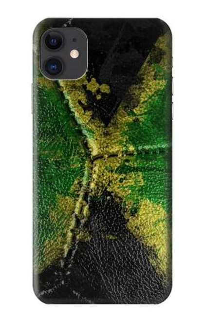 W3319 Jamaïque Drapeau graphique Football Millésime Etui Coque Housse et Flip Housse Cuir pour iPhone 11