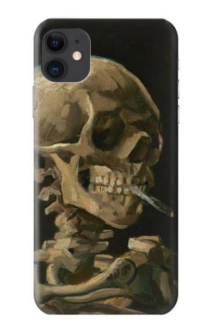 W3358 Vincent Van Gogh Skeleton cigarette Etui Coque Housse et Flip Housse Cuir pour iPhone 11