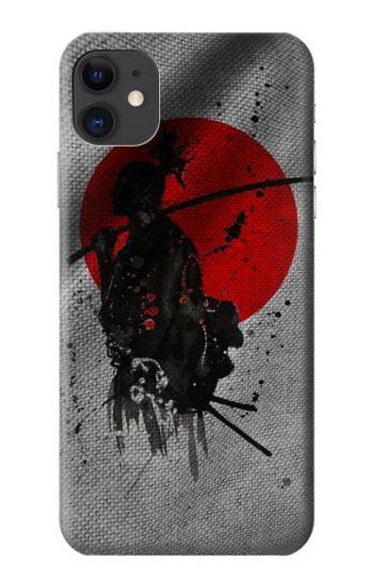 W3517 Japon Drapeau Samurai Etui Coque Housse et Flip Housse Cuir pour iPhone 11