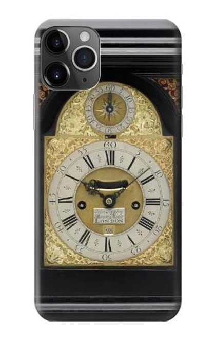 W3144 Support Antique Horloge Etui Coque Housse et Flip Housse Cuir pour iPhone 11 Pro