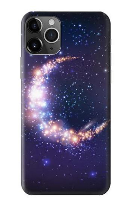 W3324 Croissant de lune Galaxie Etui Coque Housse et Flip Housse Cuir pour iPhone 11 Pro