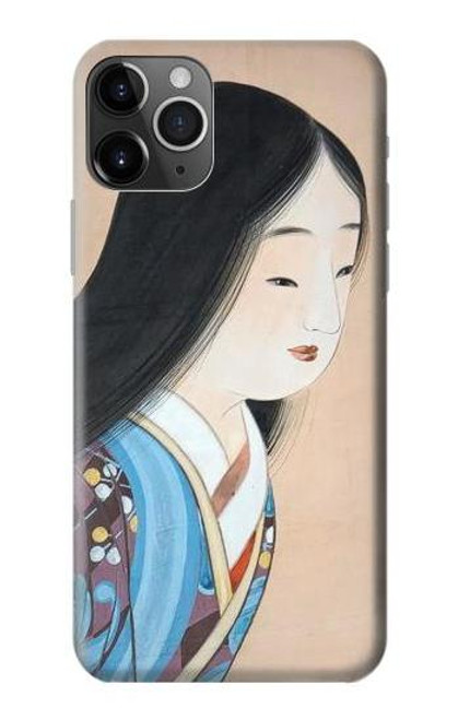 W3483 Japon Beauté Kimono Etui Coque Housse et Flip Housse Cuir pour iPhone 11 Pro