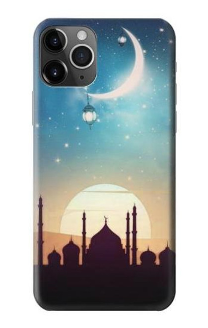 W3502 Coucher de soleil islamique Etui Coque Housse et Flip Housse Cuir pour iPhone 11 Pro