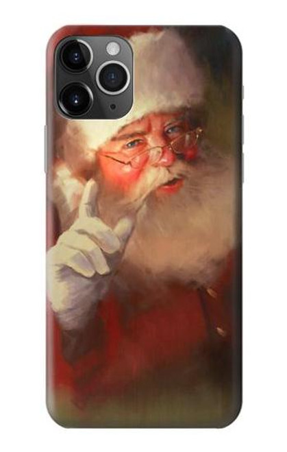 W1144 Noël Père Noël Etui Coque Housse et Flip Housse Cuir pour iPhone 11 Pro Max