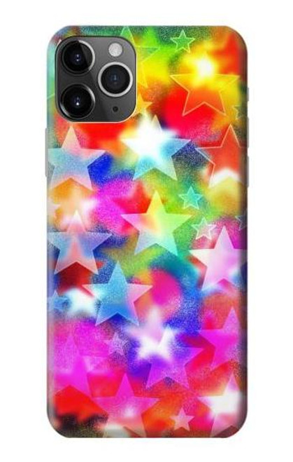 W3292 Coloré Disco étoile Etui Coque Housse et Flip Housse Cuir pour iPhone 11 Pro Max