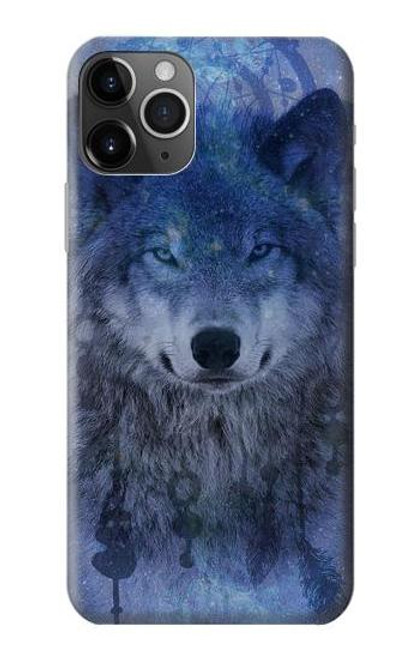 W3410 Loup Dream Catcher Etui Coque Housse et Flip Housse Cuir pour iPhone 11 Pro Max