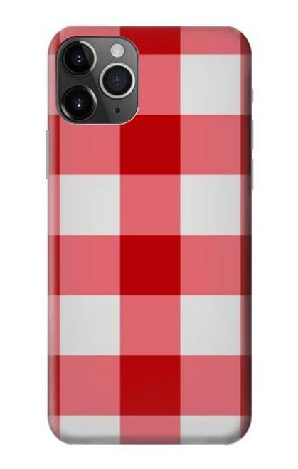 W3535 Rouge vichy Etui Coque Housse et Flip Housse Cuir pour iPhone 11 Pro Max