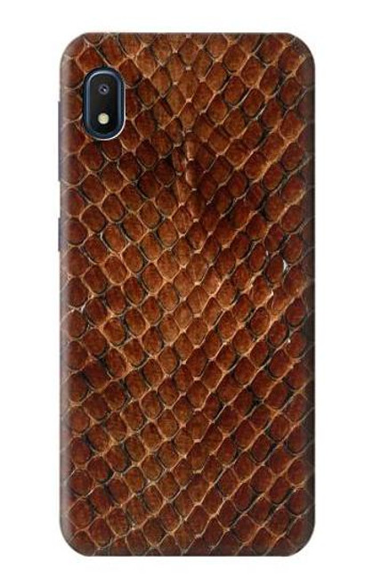 W0555 serpent Peau Etui Coque Housse et Flip Housse Cuir pour Samsung Galaxy A10e