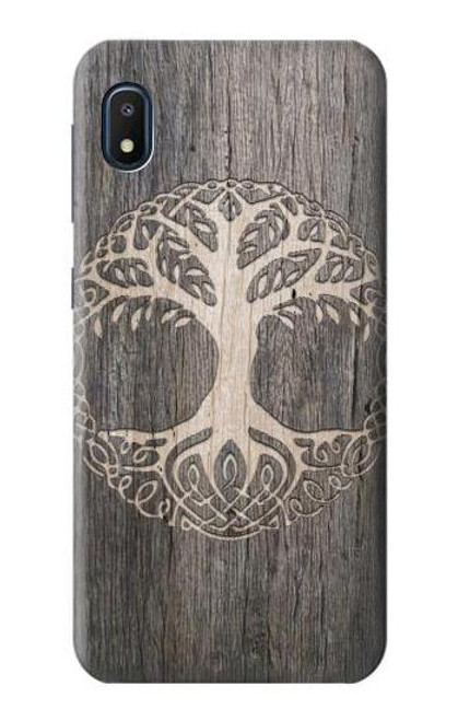 W3591 Viking Arbre de vie Symbole Etui Coque Housse et Flip Housse Cuir pour Samsung Galaxy A10e