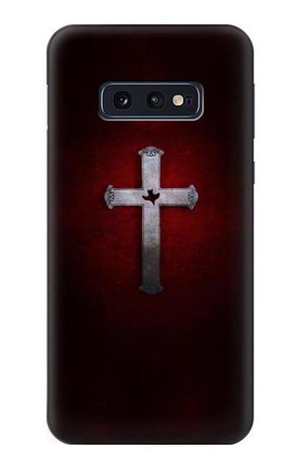 W3160 Croix chrétienne Etui Coque Housse et Flip Housse Cuir pour Samsung Galaxy S10e