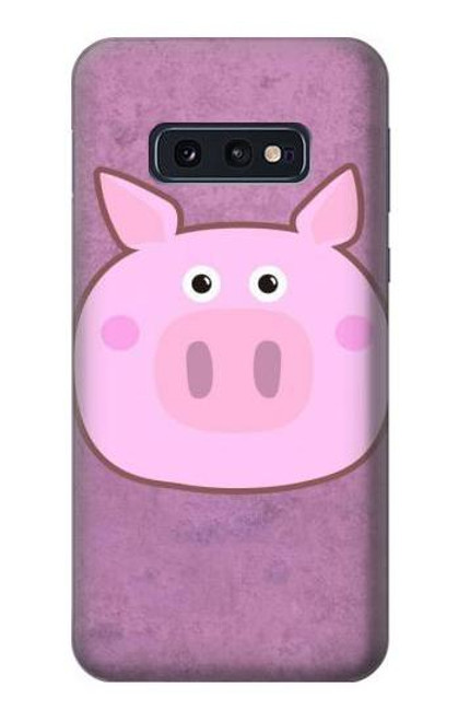 W3269 Porc Dessin animé Etui Coque Housse et Flip Housse Cuir pour Samsung Galaxy S10e