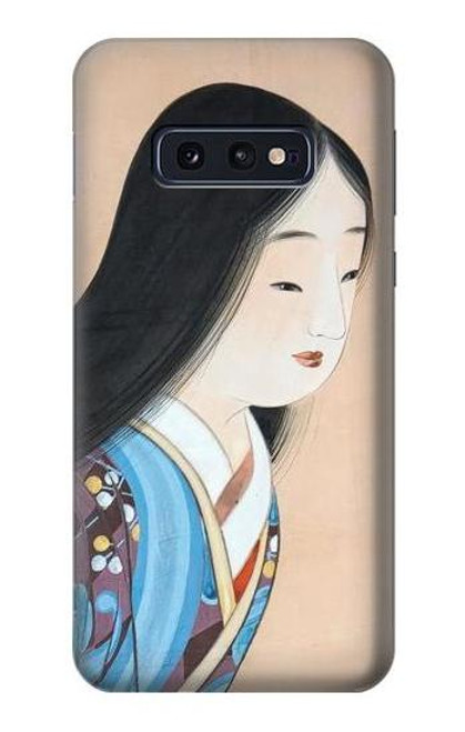 W3483 Japon Beauté Kimono Etui Coque Housse et Flip Housse Cuir pour Samsung Galaxy S10e