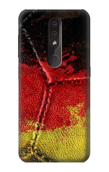 W3303 Allemagne Drapeau graphique Football Millésime Etui Coque Housse et Flip Housse Cuir pour Nokia 4.2