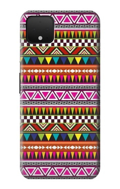 W2292 Motif tribal aztèque Etui Coque Housse et Flip Housse Cuir pour Google Pixel 4