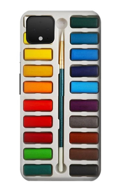 W3243 Ensemble de peinture aquarelle Etui Coque Housse et Flip Housse Cuir pour Google Pixel 4