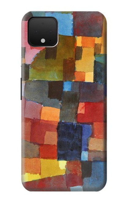 W3341 Paul Klee Raumarchitekturen Etui Coque Housse et Flip Housse Cuir pour Google Pixel 4