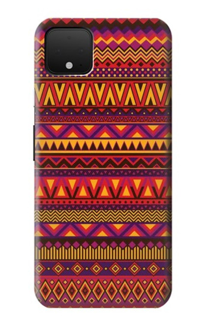 W3404 Aztèques Motif Etui Coque Housse et Flip Housse Cuir pour Google Pixel 4