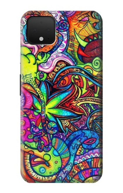 W3255 Motif Art coloré Etui Coque Housse et Flip Housse Cuir pour Google Pixel 4 XL