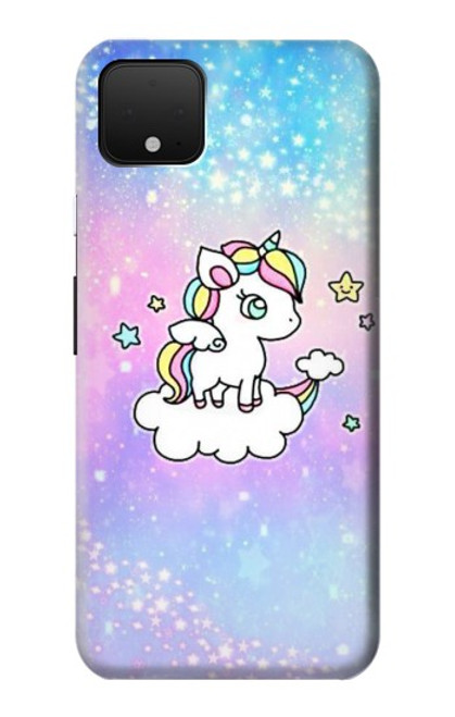 W3256 Mignon Licorne Etui Coque Housse et Flip Housse Cuir pour Google Pixel 4 XL