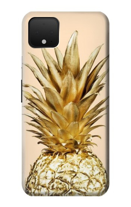 W3490 ananas or Etui Coque Housse et Flip Housse Cuir pour Google Pixel 4 XL