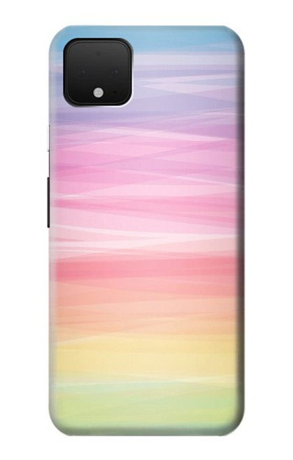 W3507 Coloré Arc-en-ciel pastel Etui Coque Housse et Flip Housse Cuir pour Google Pixel 4 XL