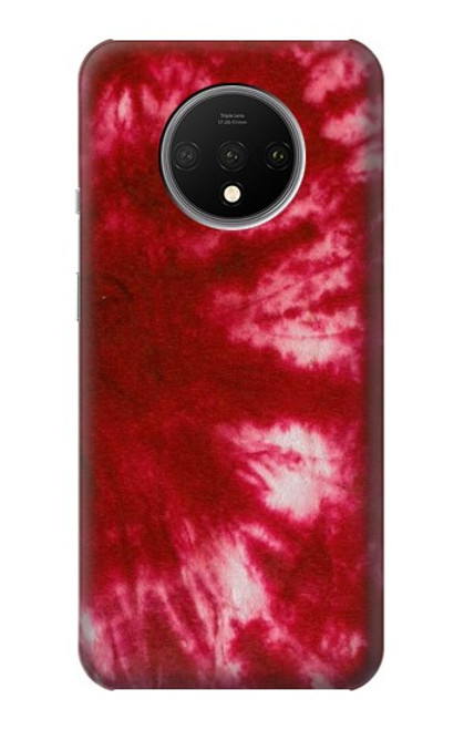 W2480 Tie dye rouge Etui Coque Housse et Flip Housse Cuir pour OnePlus 7T