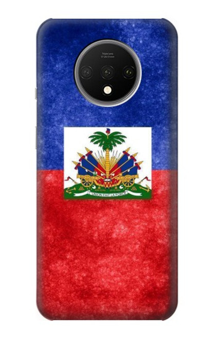 W3022 Haïti Drapeau Etui Coque Housse et Flip Housse Cuir pour OnePlus 7T