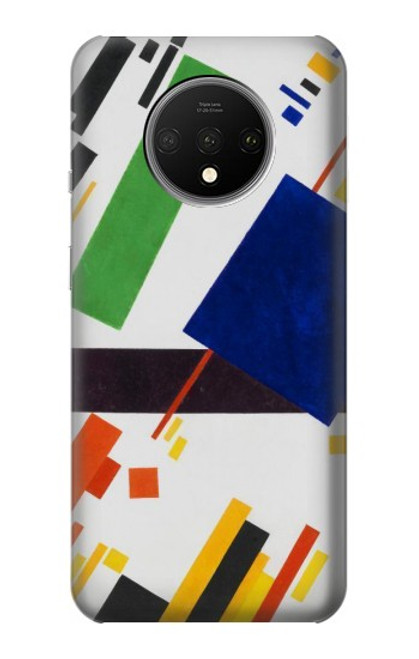 W3343 Kazimir Malevitch Composition suprématiste Etui Coque Housse et Flip Housse Cuir pour OnePlus 7T