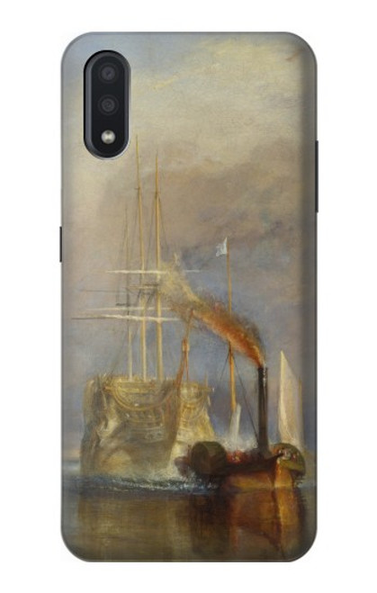 W3338 J. M. W. Turner Le Téméraire Etui Coque Housse et Flip Housse Cuir pour Samsung Galaxy A01