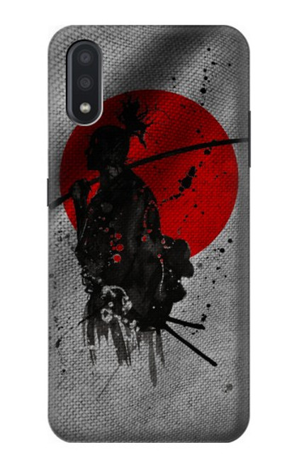 W3517 Japon Drapeau Samurai Etui Coque Housse et Flip Housse Cuir pour Samsung Galaxy A01