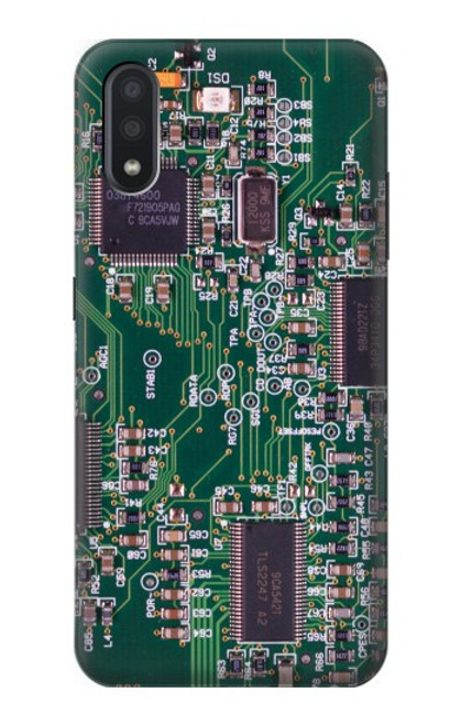 W3519 Electronique Circuit Board graphique Etui Coque Housse et Flip Housse Cuir pour Samsung Galaxy A01