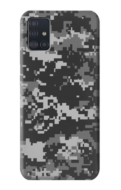 W3293 Urban Noir Camo Camouflage Etui Coque Housse et Flip Housse Cuir pour Samsung Galaxy A51